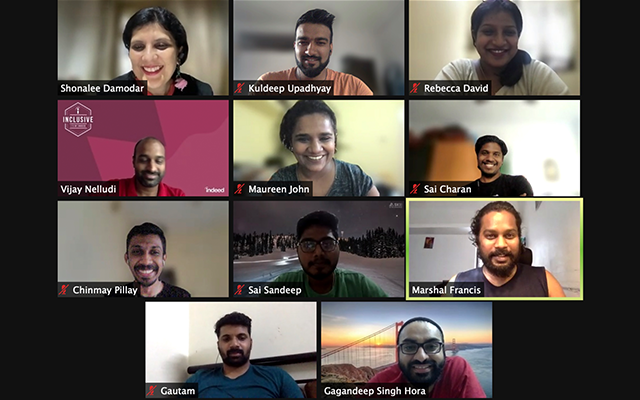 Screenshot of SBS team in Bangalore