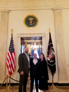 Andrew visiting the White House with SVP and GM, Maggie Hulce 